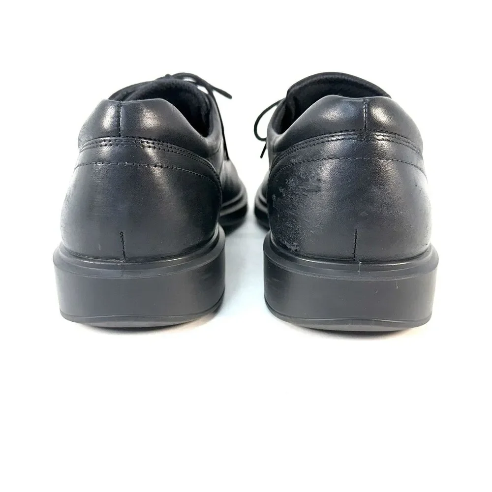 ECCO Helsinki 2 Bicycle Toe Black Lace Up Dress Shoes Men's Size 44 EU